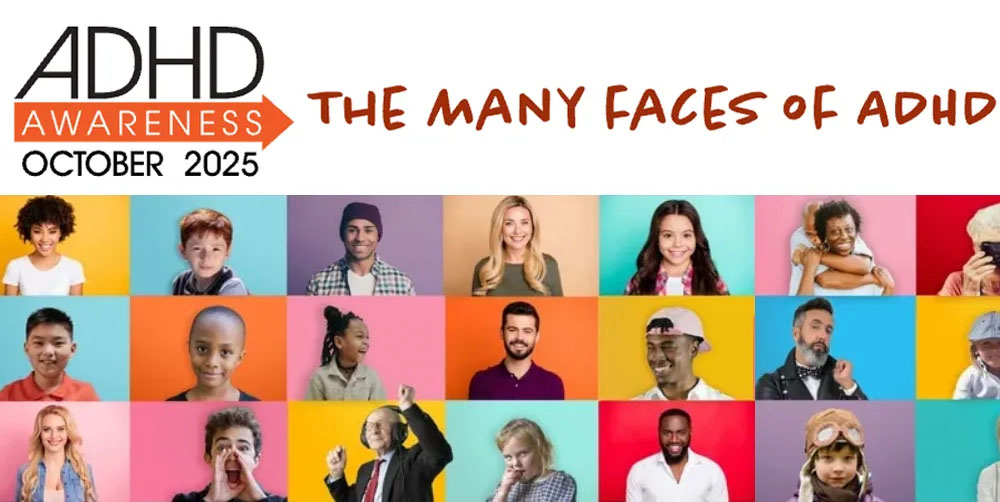 ADHD Awareness Banner - The Many Faces of ADHD