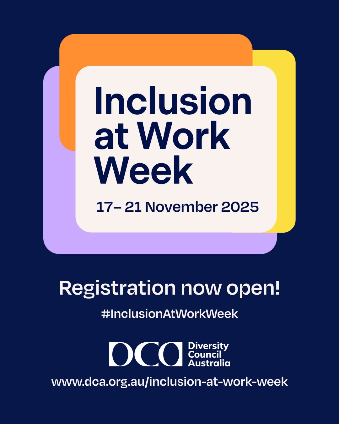 Inclusion at Work Week tile - Registration now open!