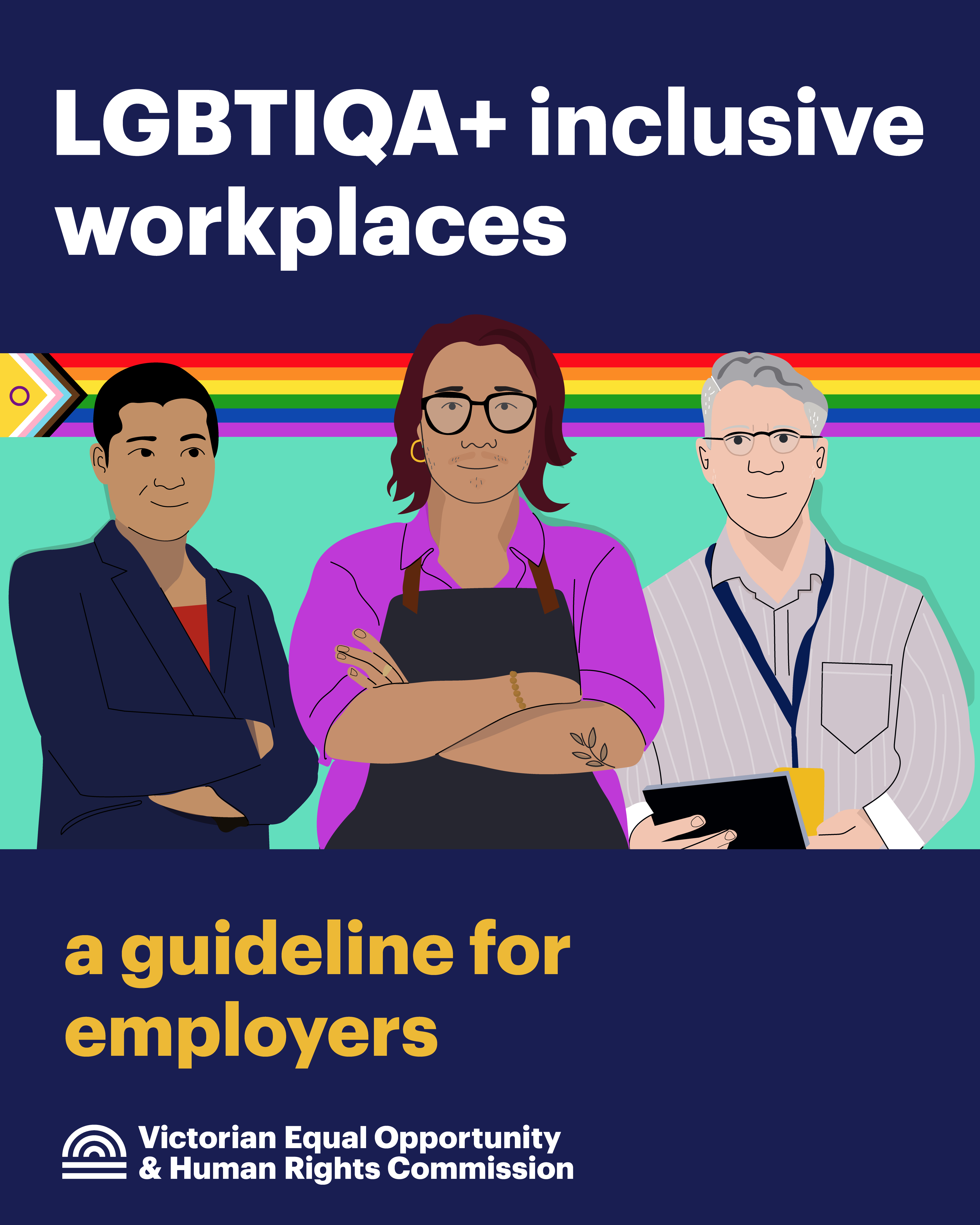 LGBTIQA+ inclusive workplaces guideline tile