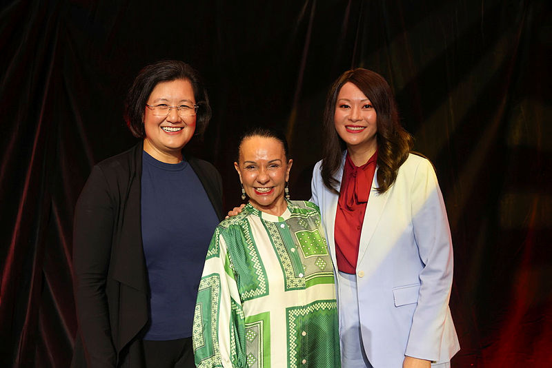Ming Long, Linda Burney and Tanya Ha smiling next to each other