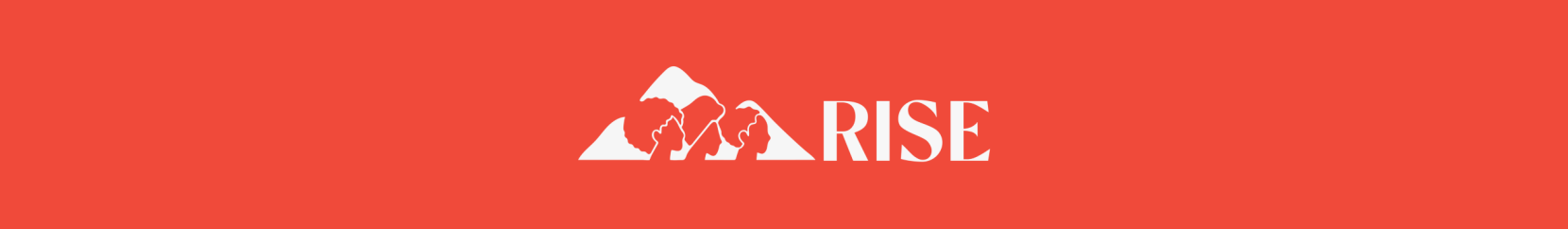 RISE Project Logo featuring the silhouettes of three women facing right