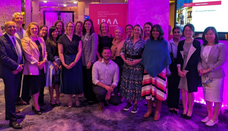 Essential Services Commission staff at IPAA Victoria's International Women's Day Gala Dinner