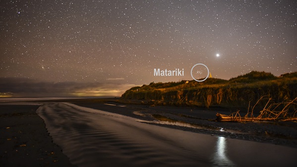 Matariki rising over Aotea Great Barrier Island - Mark Russell