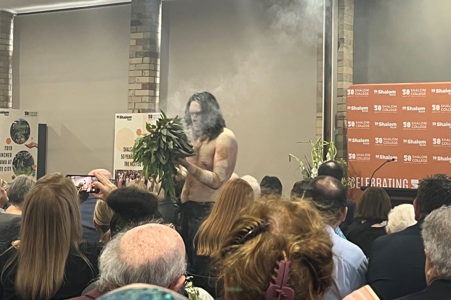 Smoking ceremony at Shalom College